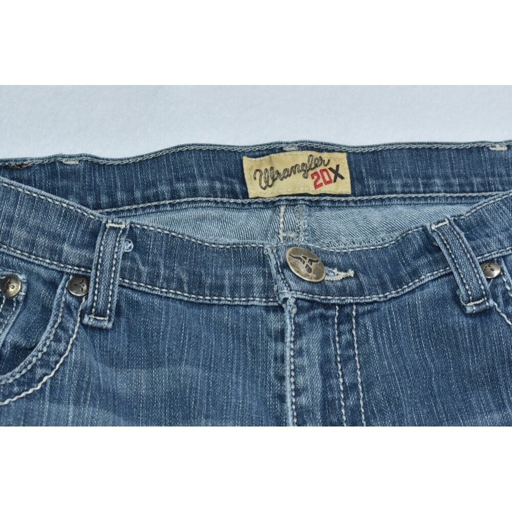 Wrangler 20X Jeans Men’s 38x32 Blue Vintage Boot Cut Denim Cowboy Style 42 Flaws - Picture 5 of 16